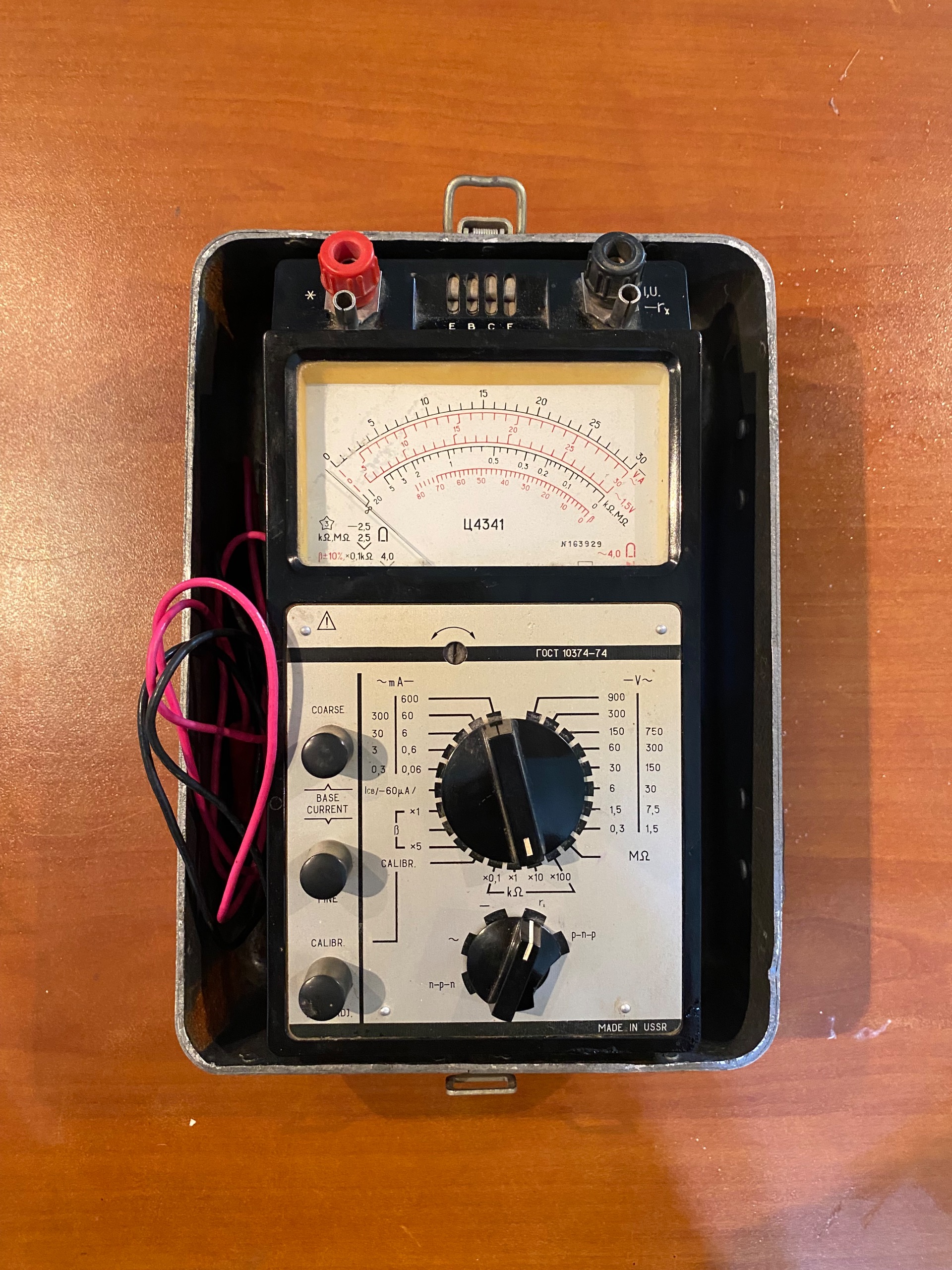 مولتیمتر کمیاب آنالوگ ساخت شوروی مدل C-4341
