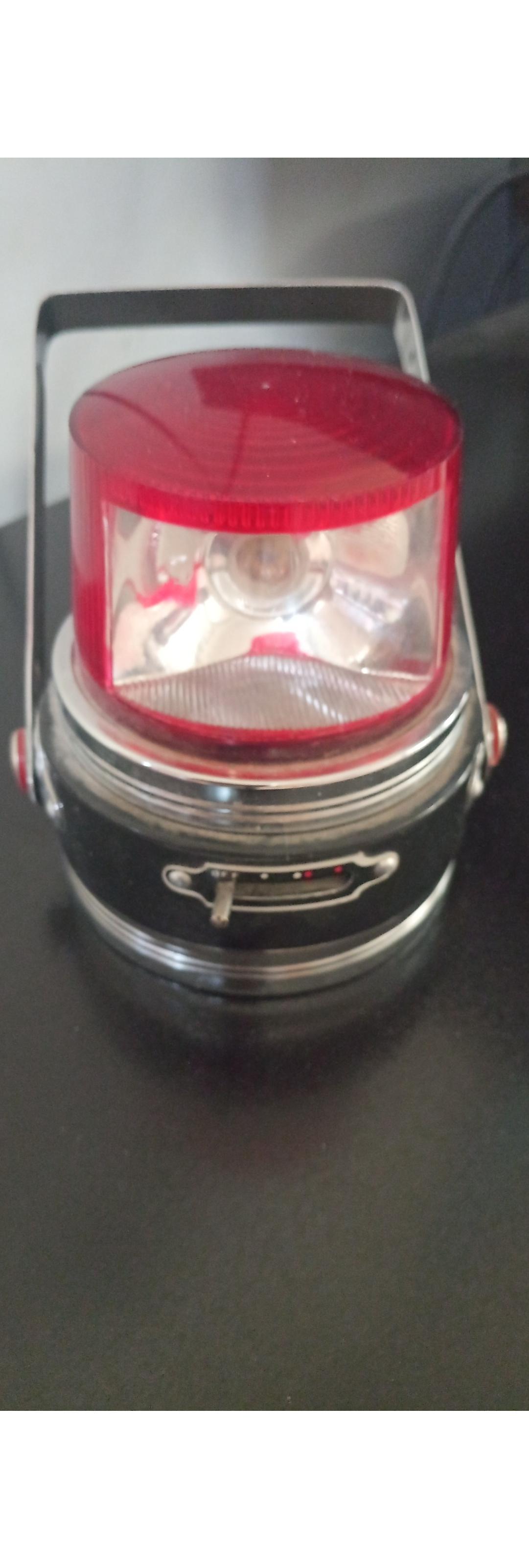 چراغ گردان پلیس قدیمی کلکسیونی باتری خور