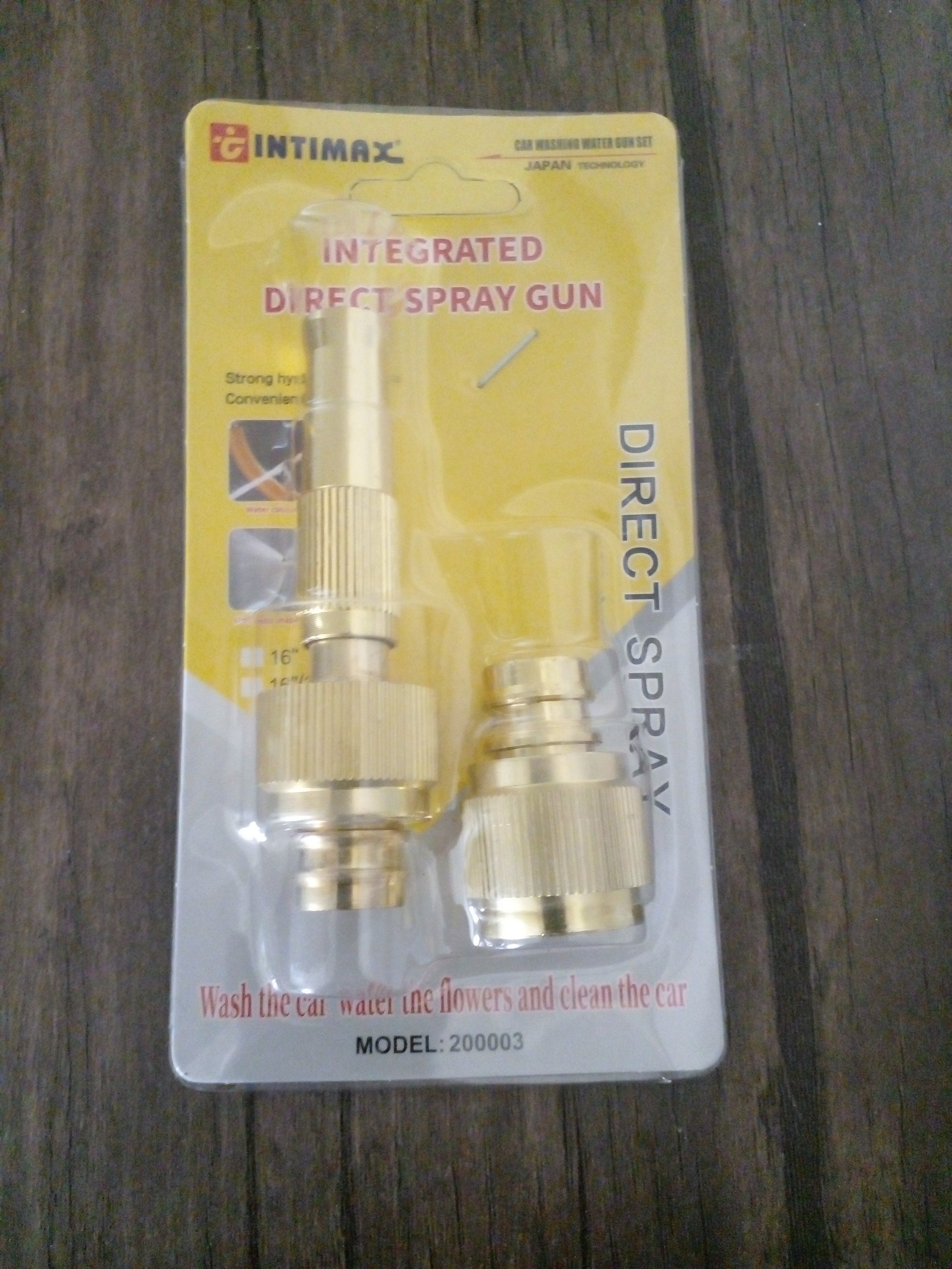 سرشلنگی آب پاش و کارواش مدل تمام برنجی دو تکه