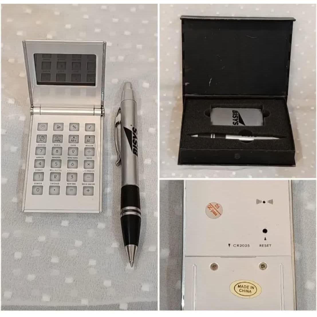 خودکار و ماشین حساب قدیمی توضیحات