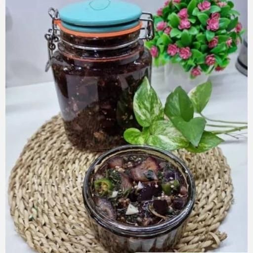 ترشی بادمجان با پوست