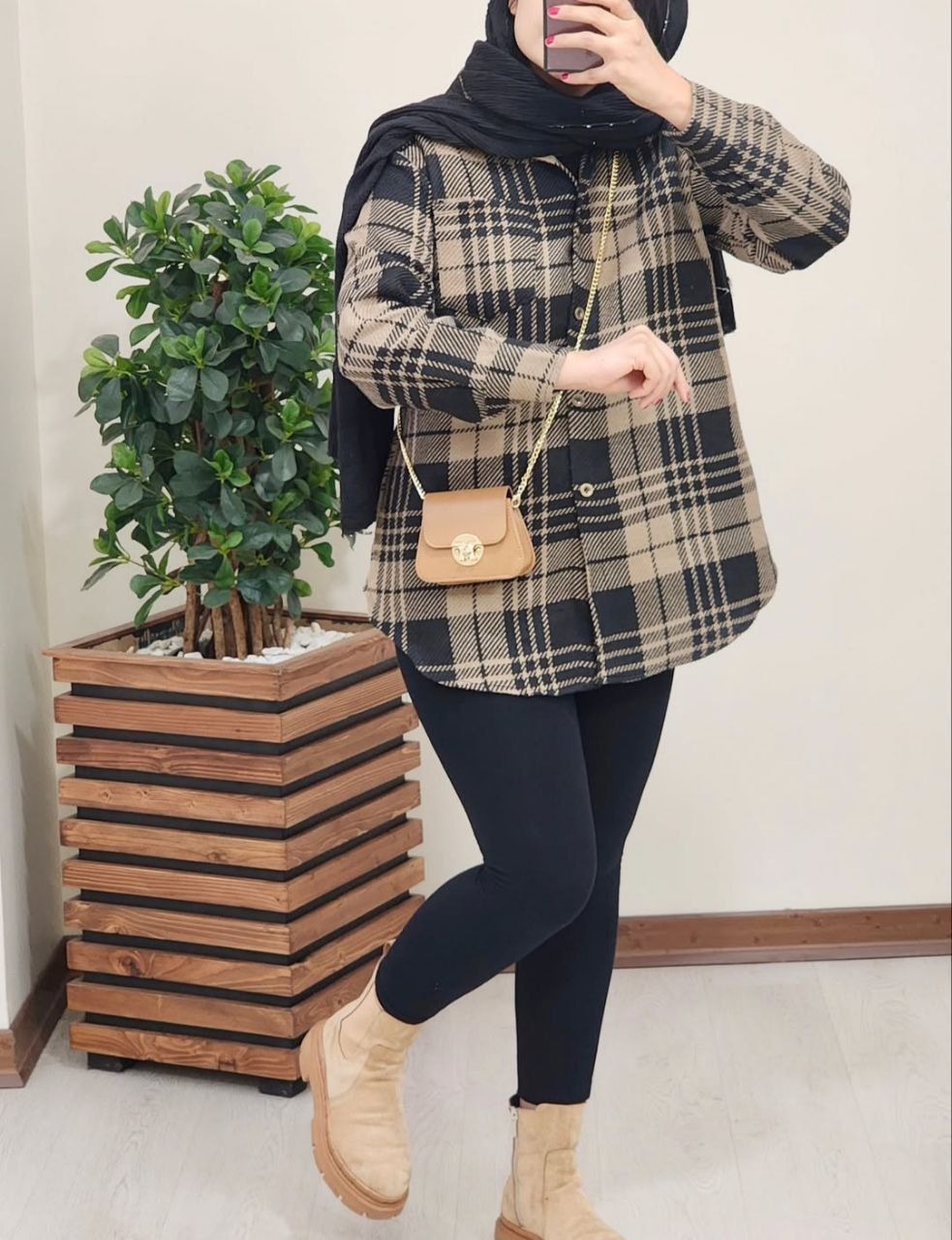 شکت چهارخونه پشمی