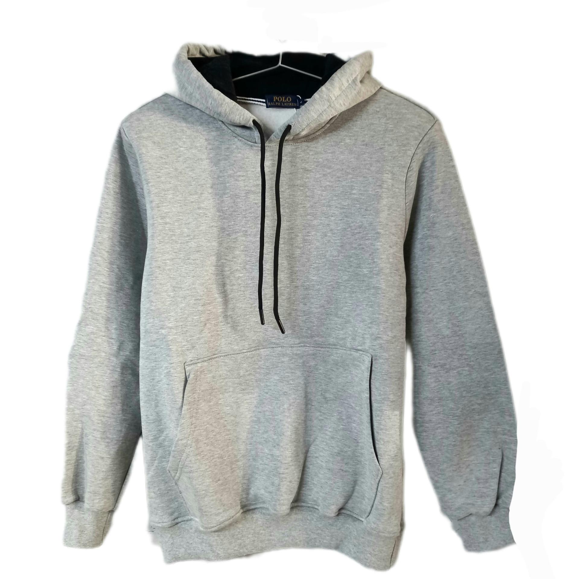 هودی مردانه بیسیک رنگ طوسی