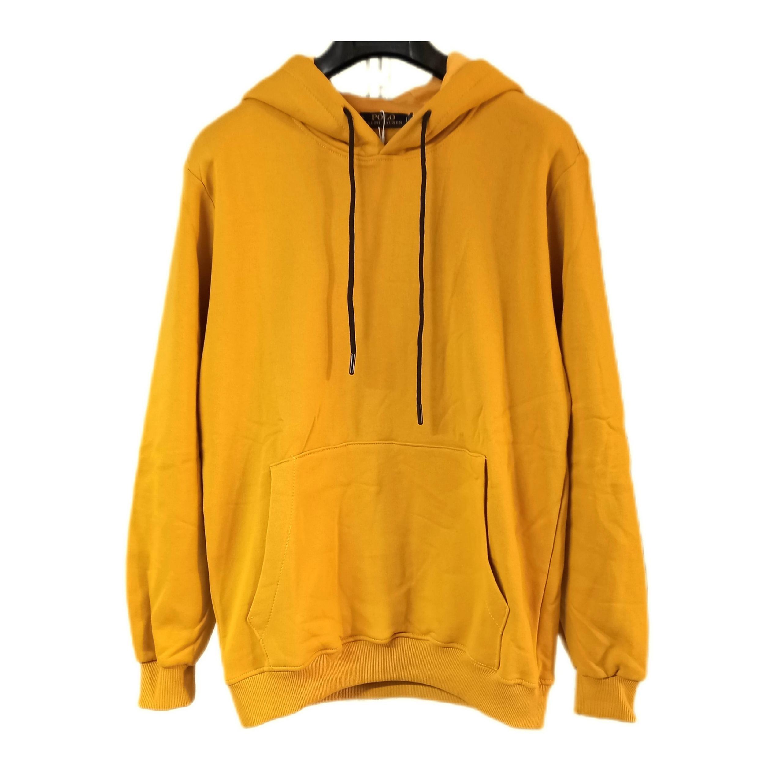 هودی مردانه بیسیک رنگ خردلی