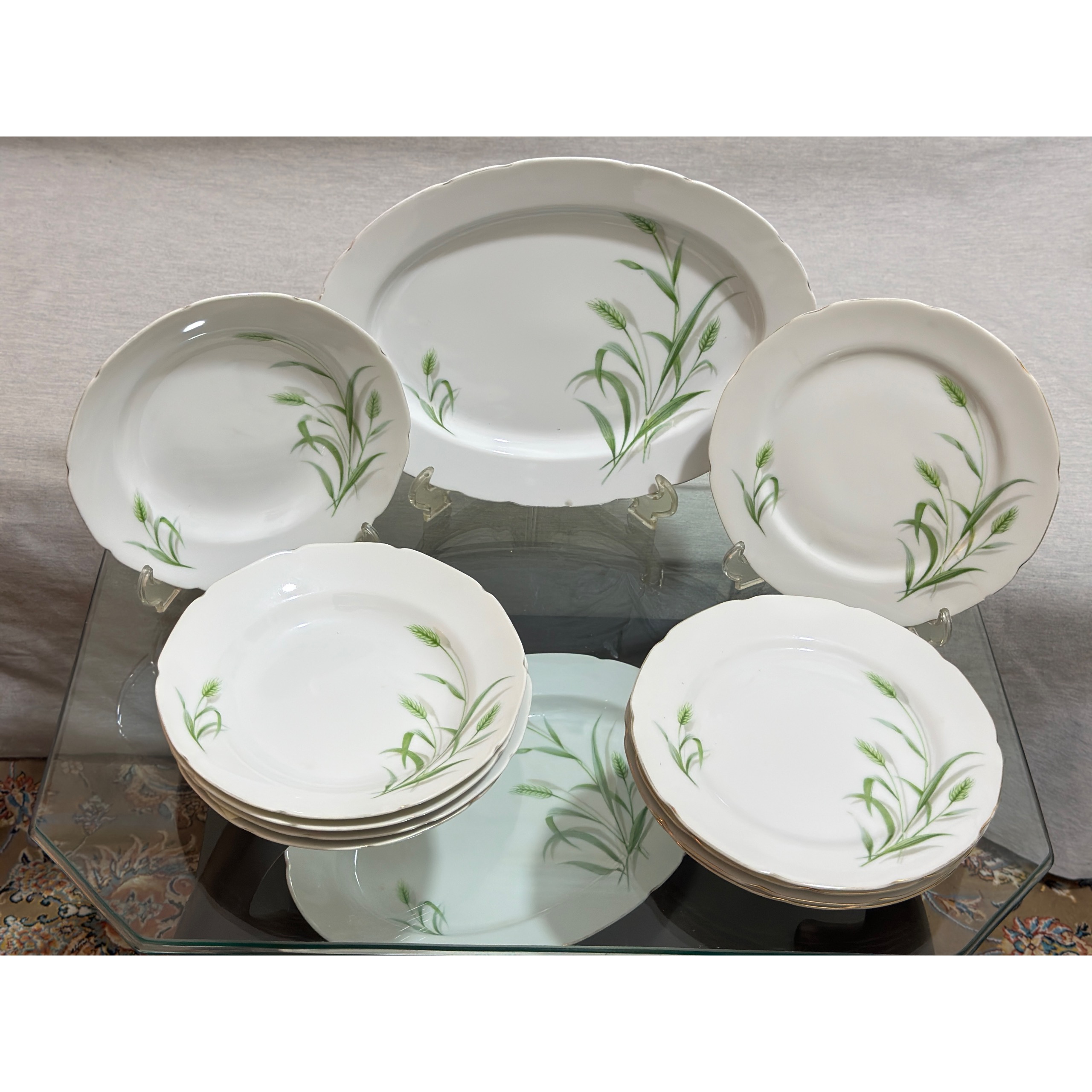 بشقاب و خورشت خوری گل گندمی مسعود