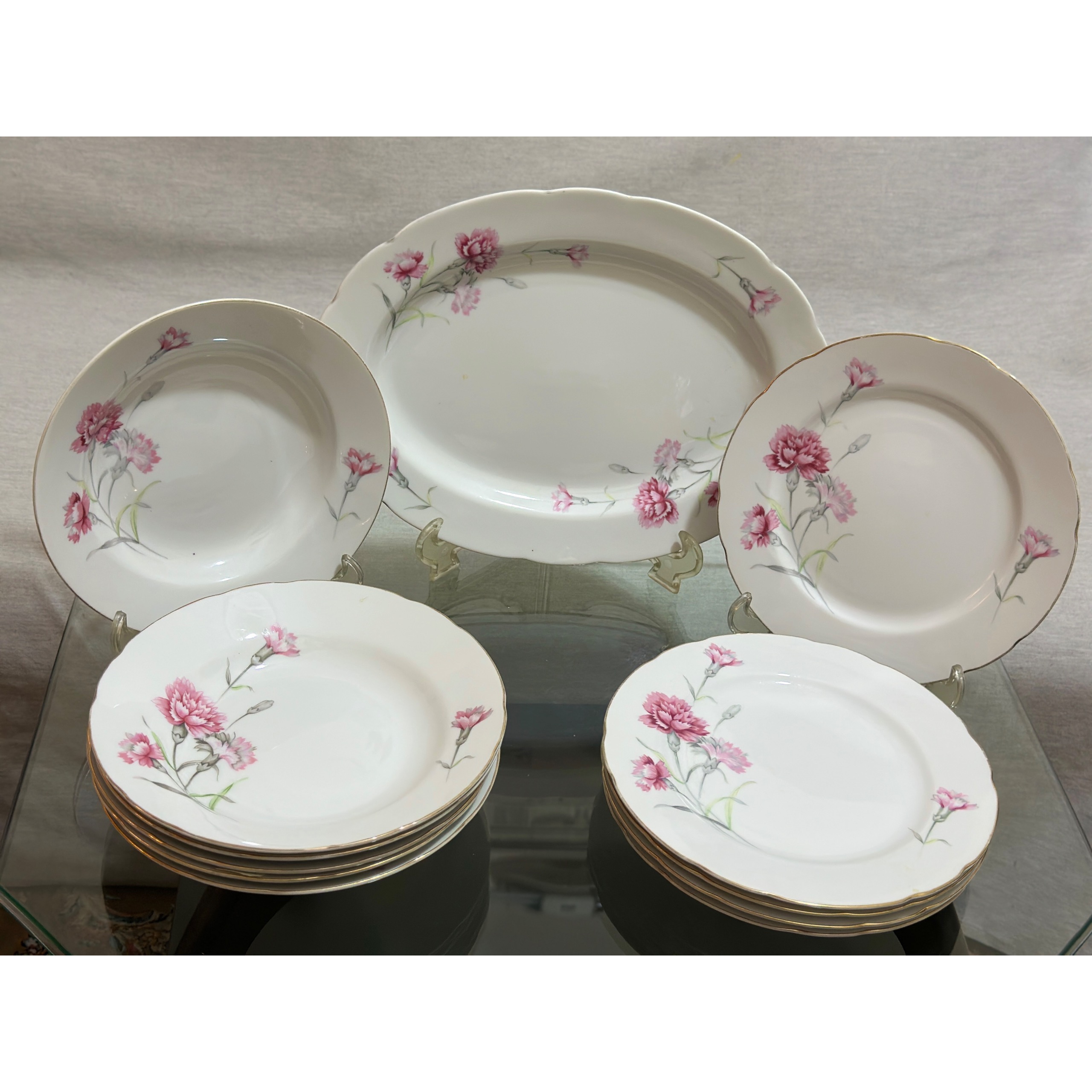 سرویس 6 نفر گل میخک اصل