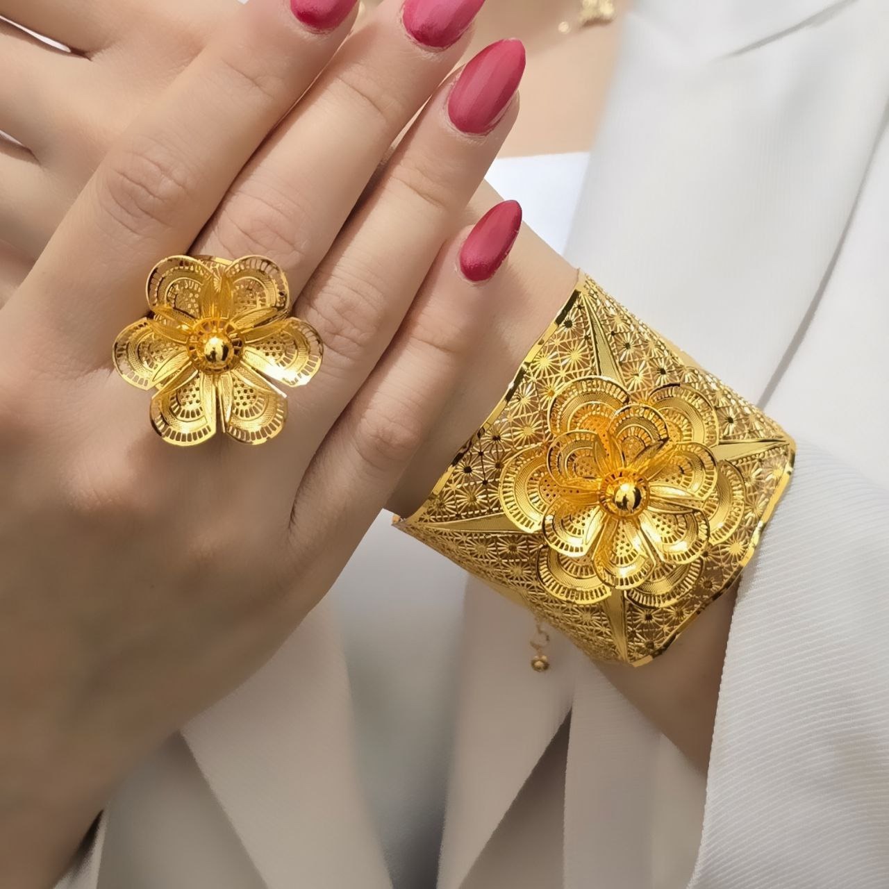 ست دستبند انگشتر بحرینی