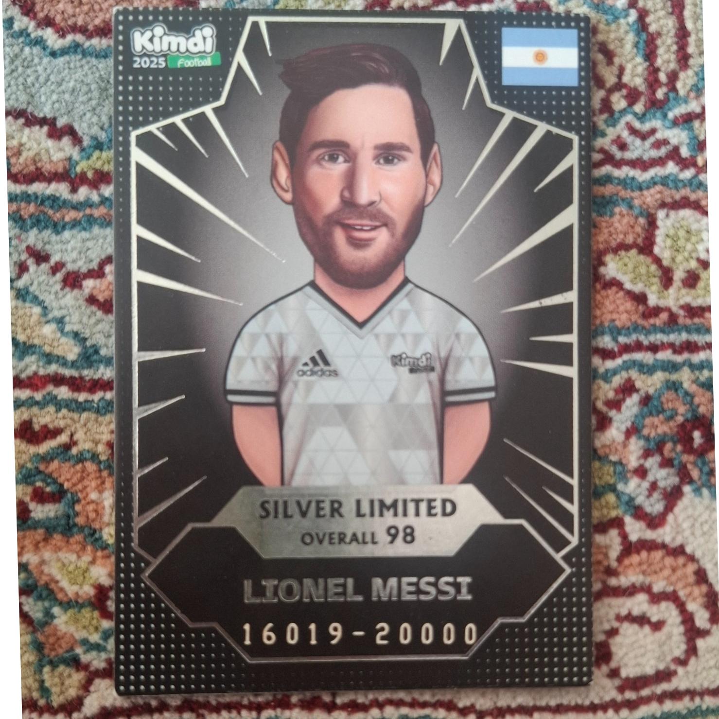 کیمدی. بازی .کلکسیون.کارت کیمدی سیلور مسی