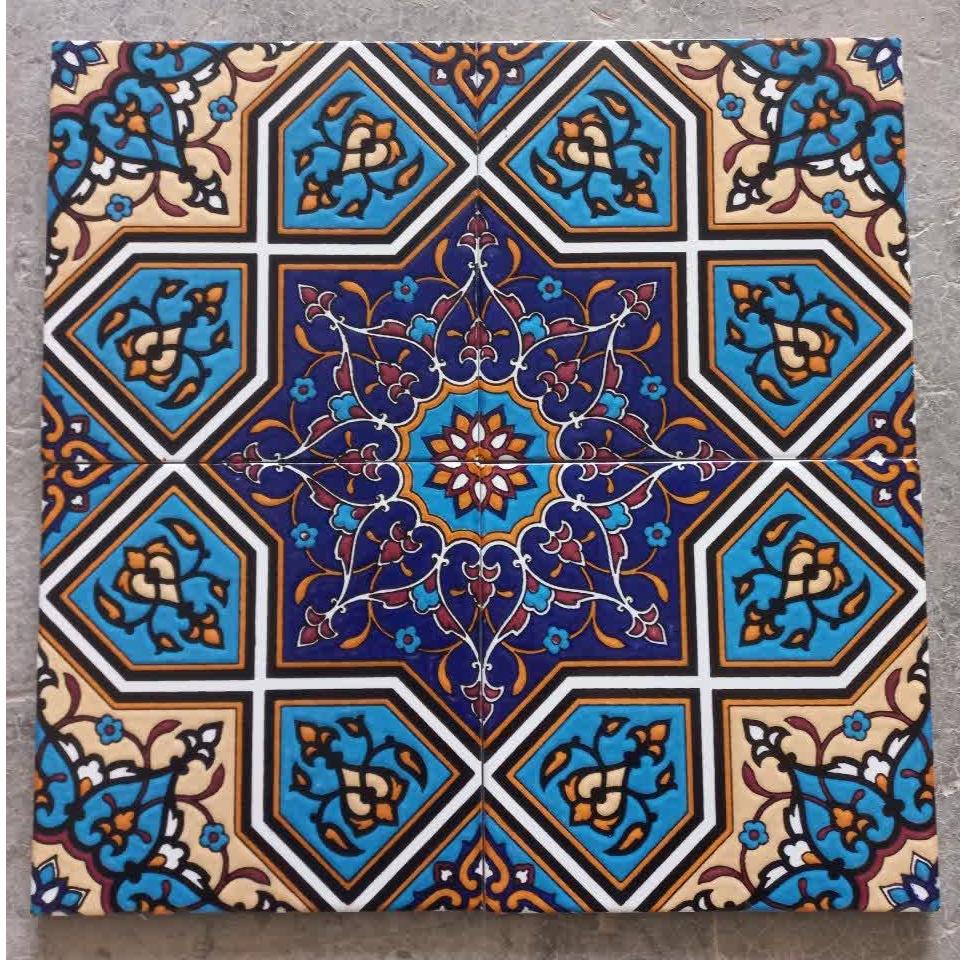 1 متر کاشی سنتی 20×20 لعابدار | مناسب دکور ایرانی