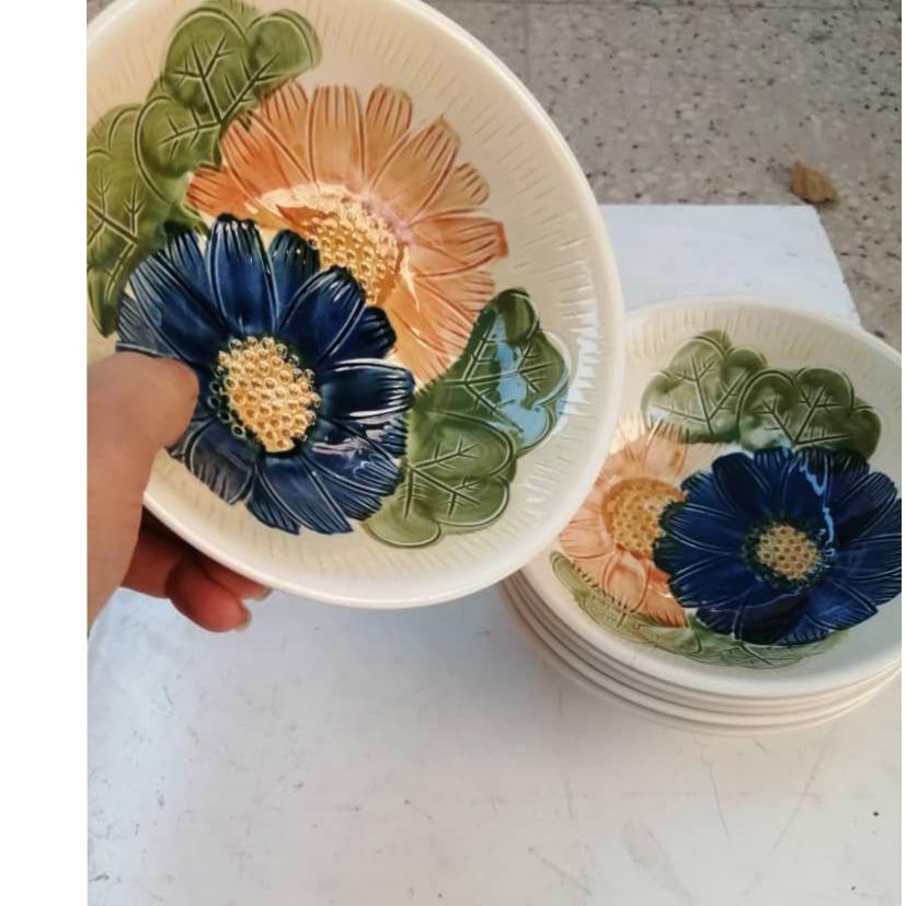 شش عدد کاسه ابرنگی ژاپنی