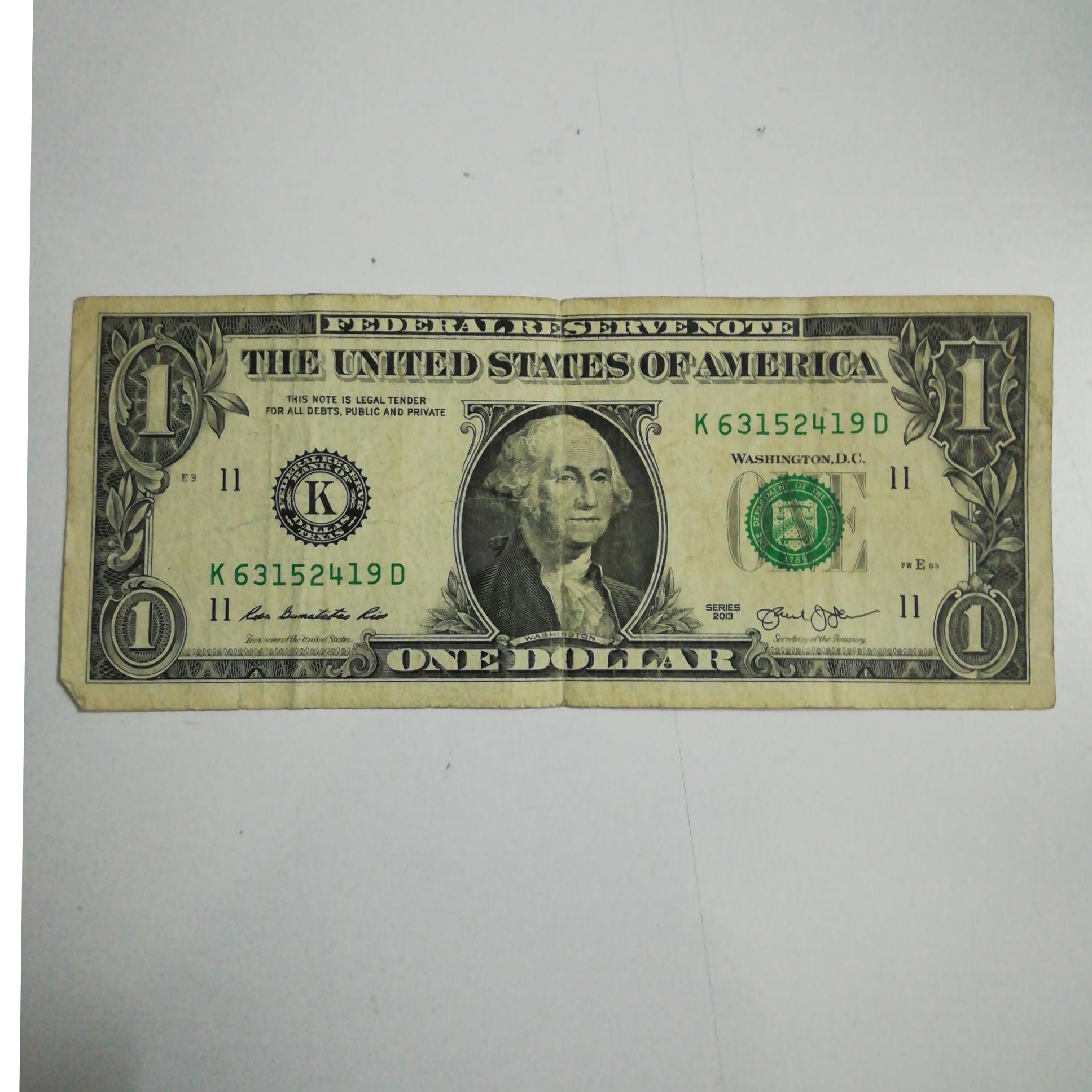 اسکناس یک دلار آمریکا 2013
