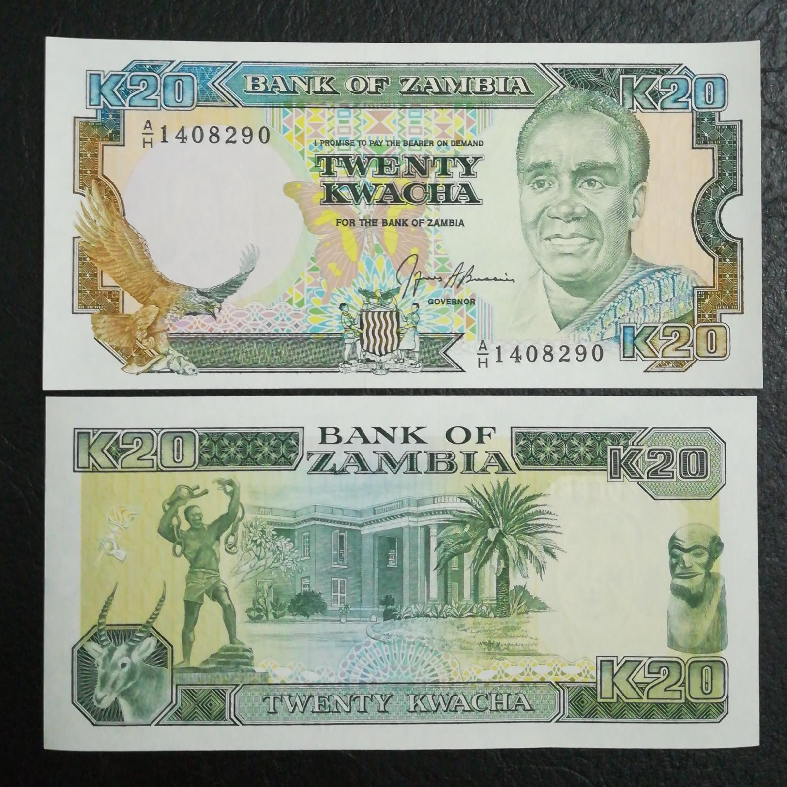 جفت اسکناس 20کواچا زامبیا