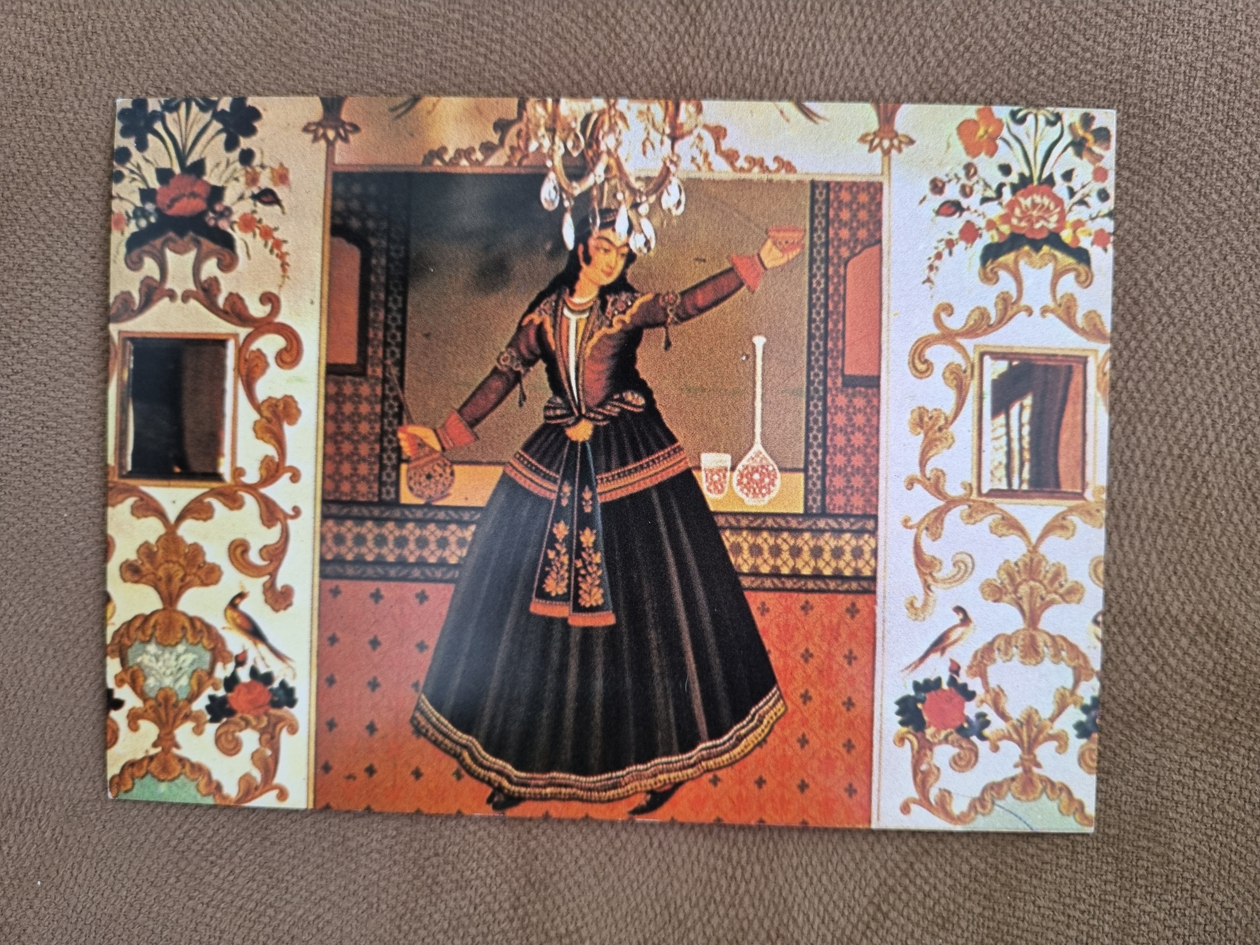 کارت پستال نگاره قاجاری