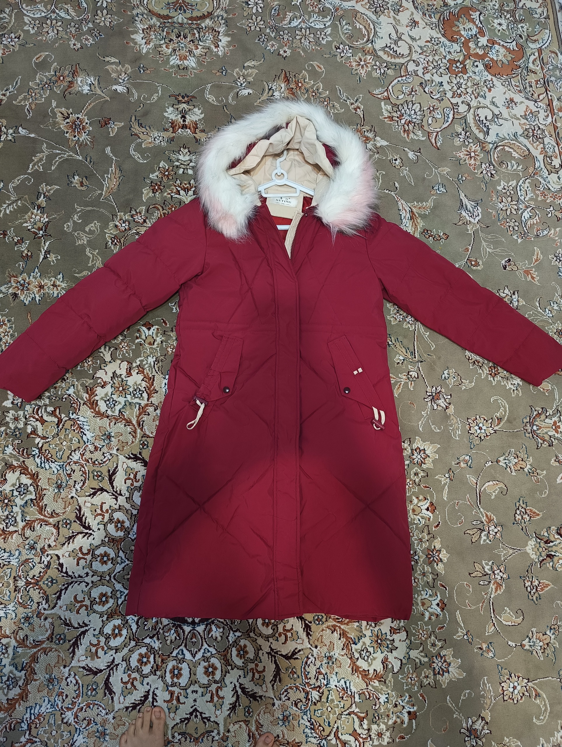 کاپشن سرخابی جنس خوب