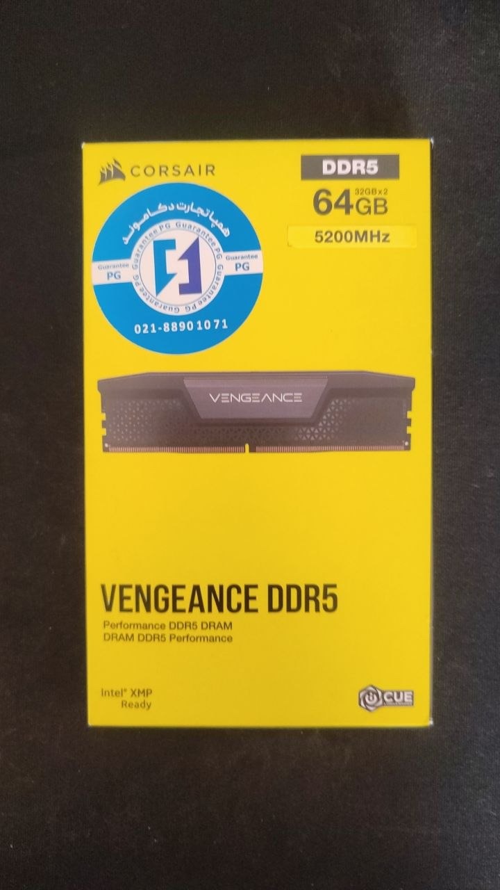 Ram Corsair dual 64 d5 رم گارانتی دائم pg
