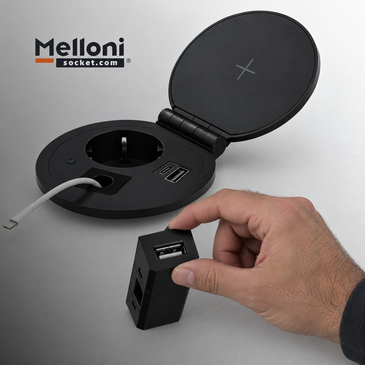 پریز توکار ملونی (Melloni) مدل 10032 شیک و کاربردی