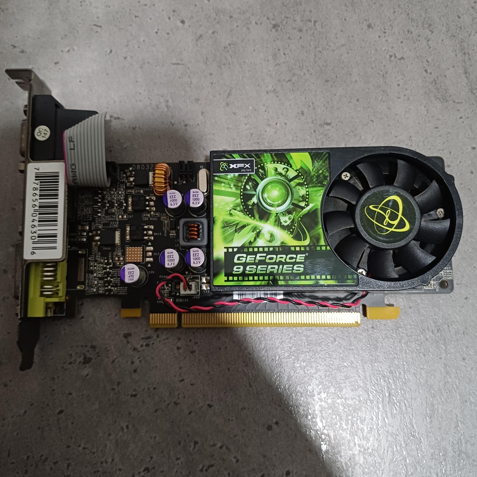 کارت گرافیک gt9500 xfx در حد نو 1 گیگ