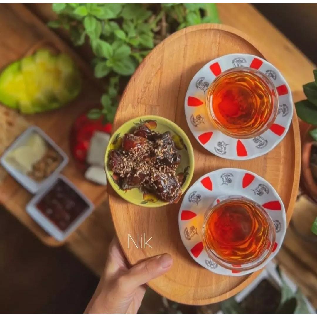 سینی چوبی بیضی