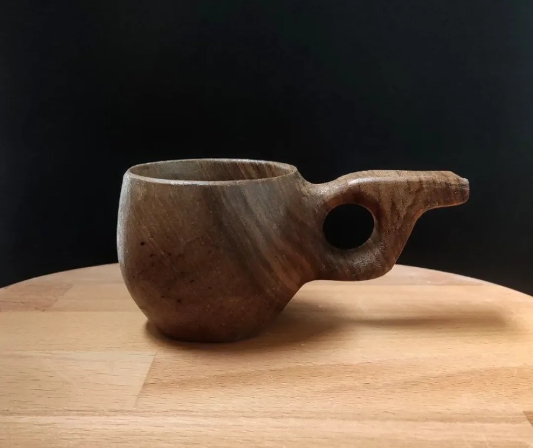 کاپ قهوه ، فنجان چوبی