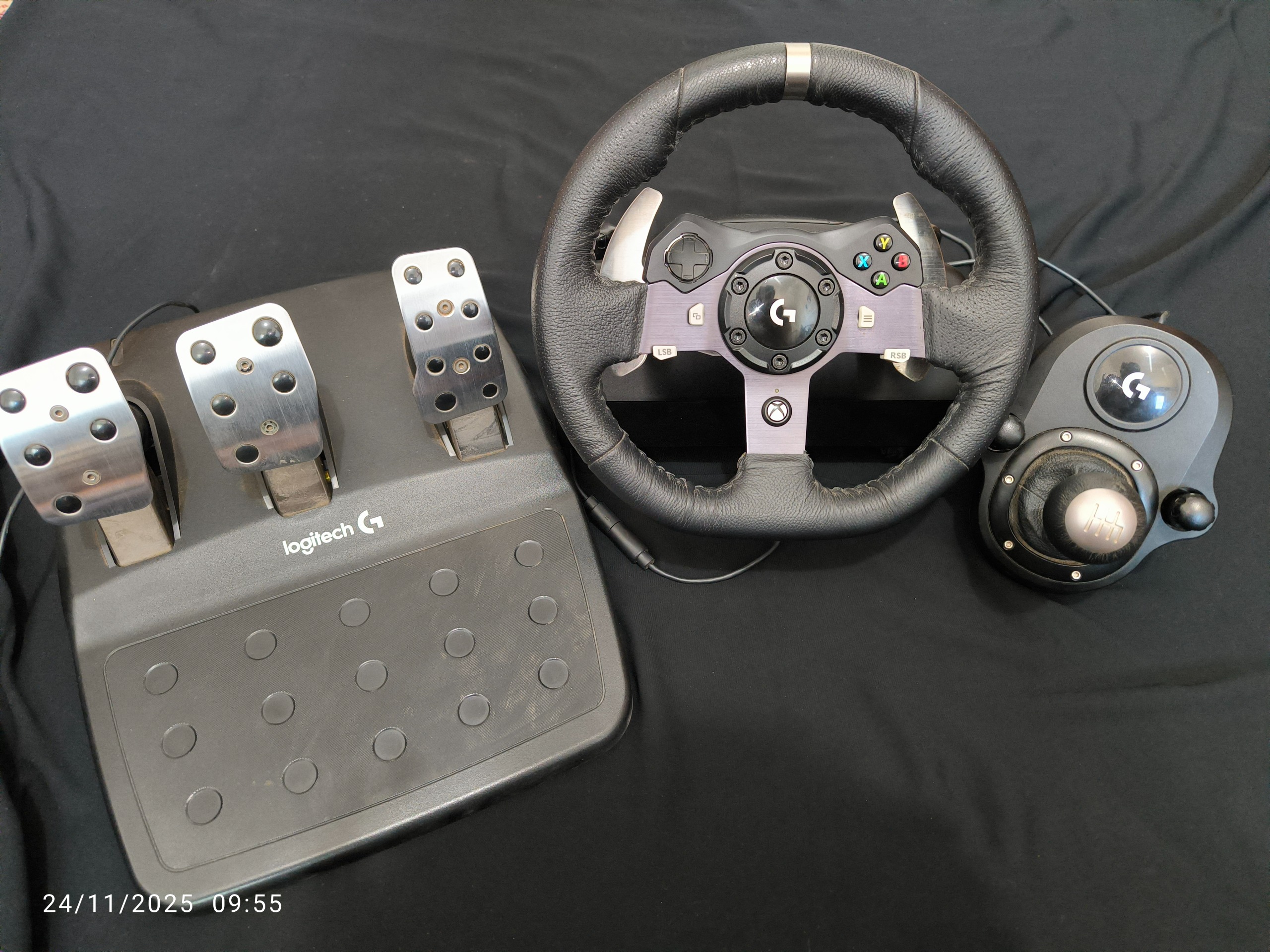 فرمان بازی Logitech g920 دنده(shifter)