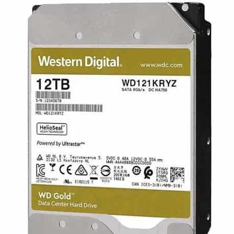 هارد گلد 12 ترابایت وسترن دیجیتال گارانتی VIP