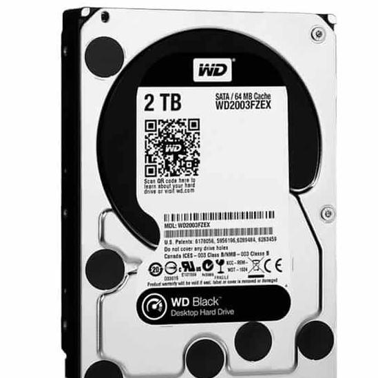 هارد بلک 2 ترابایت وسترن دیجیتال گارانتی VIP