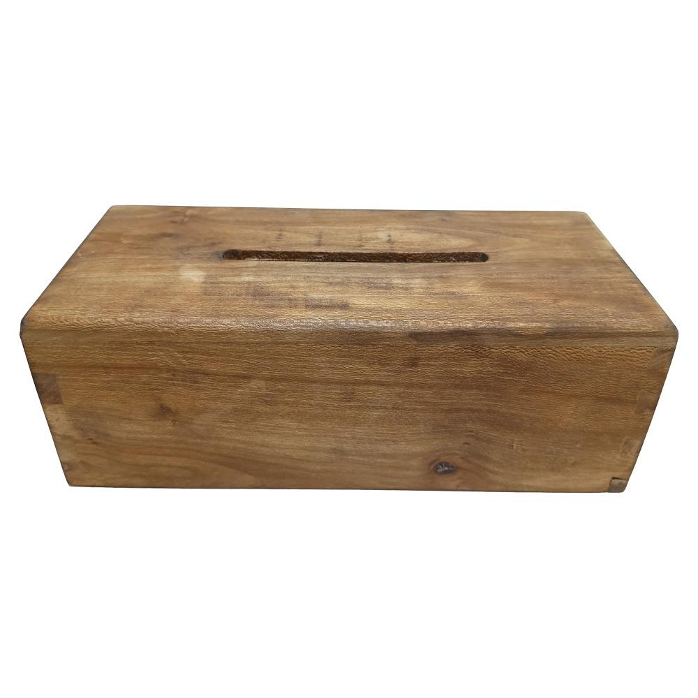 جعبه دستمال کاغذی چوب چنار مدل 03