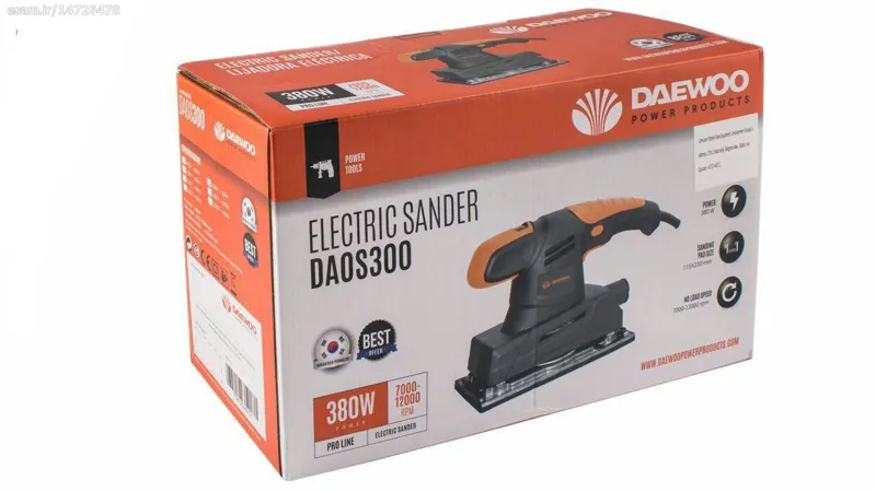سنباده لرزان DAEWOO دوو مدل DAOS30000 180 وات