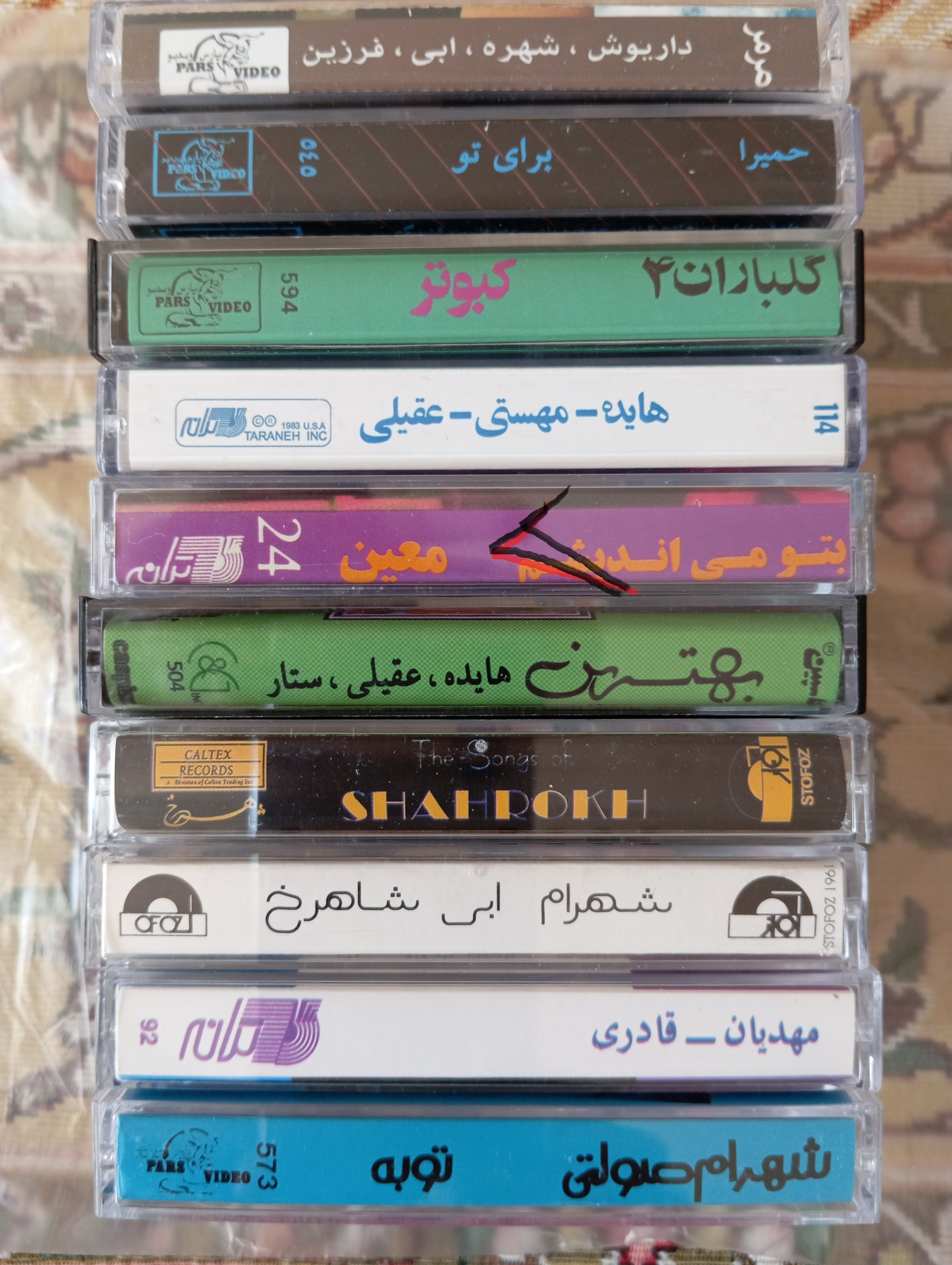 ده عدد کاست اورجینال قدیمی