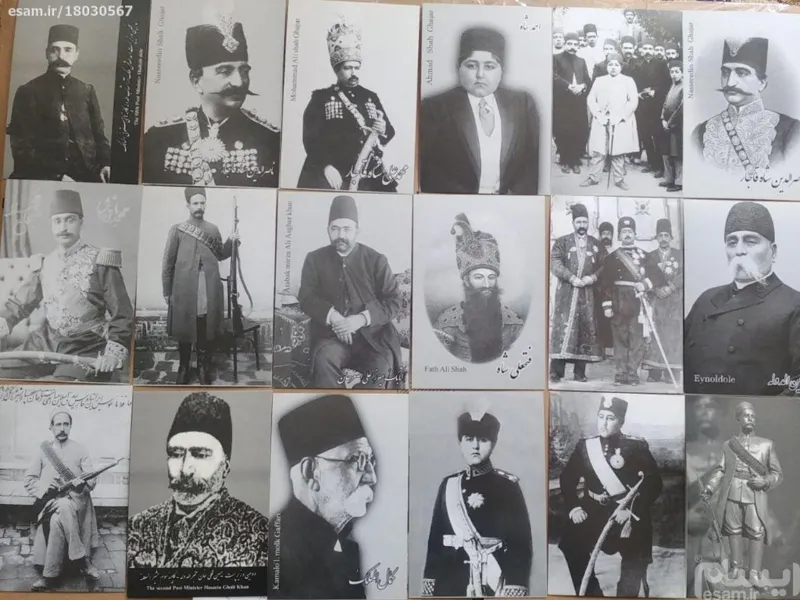 تعداد سی عدد عکس از پادشاهان قاجار و دوران قدیم