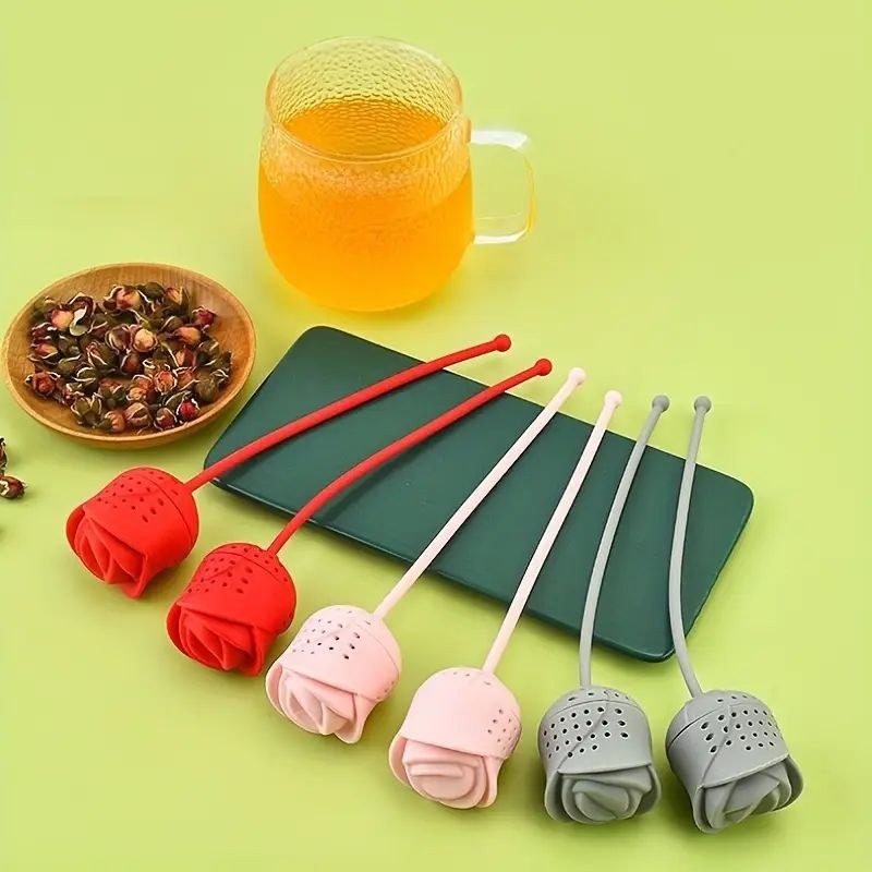 دمنوش ساز سلیکونی طرح گل