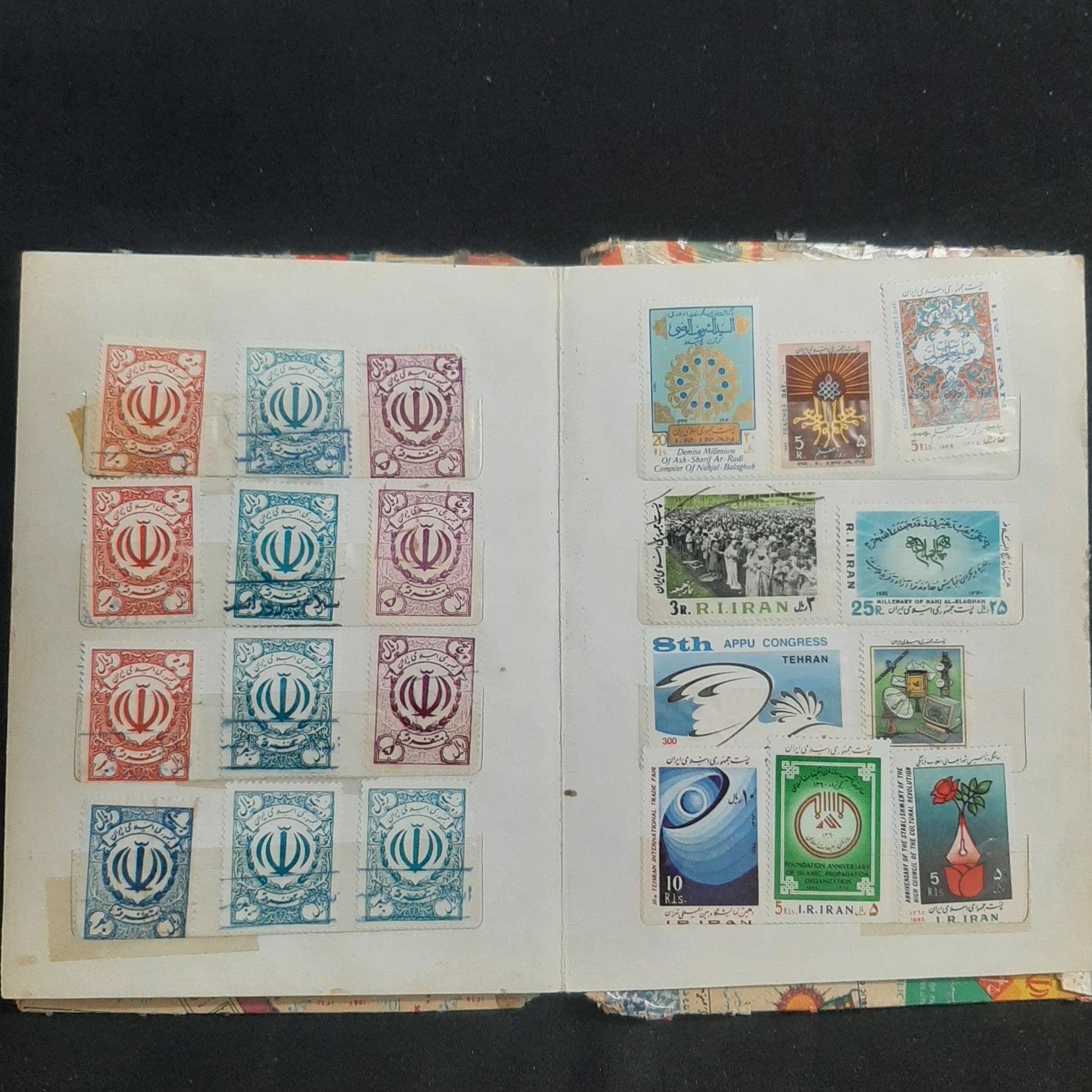 آلبوم تمبر از 1330 تا 1365 در 110عدد