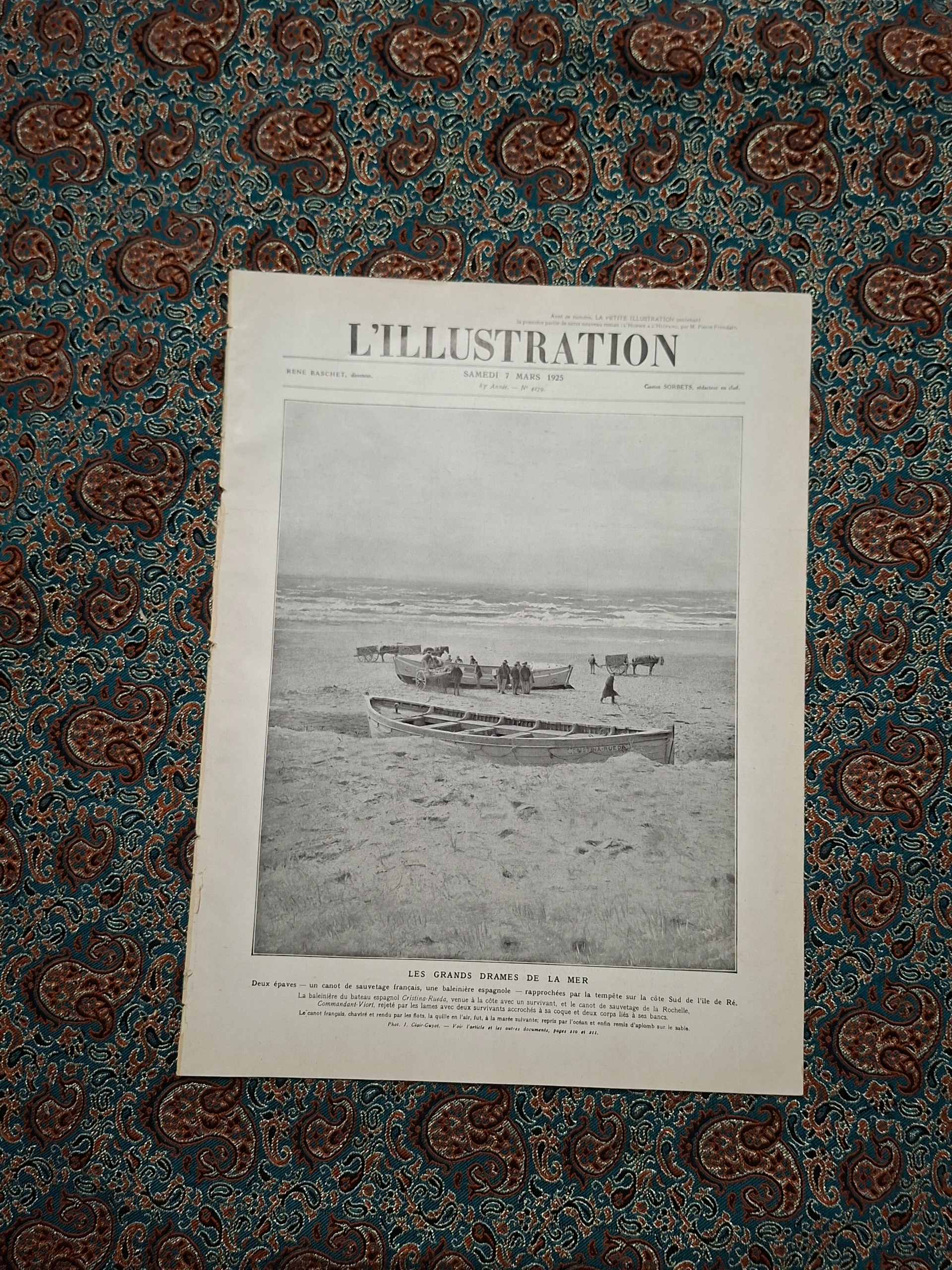 روزنامه LIllustration 1925 مصور صد ساله