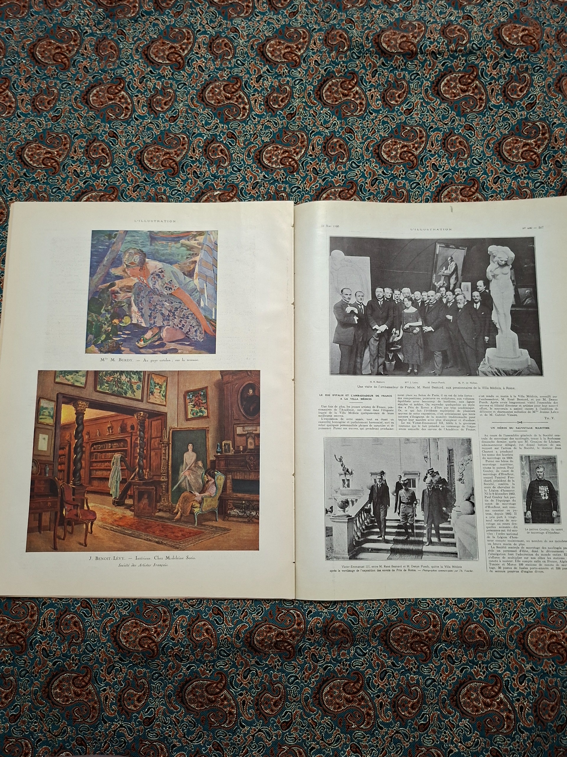 روزنامه LIllustration 1925 مصور صد ساله رنگی
