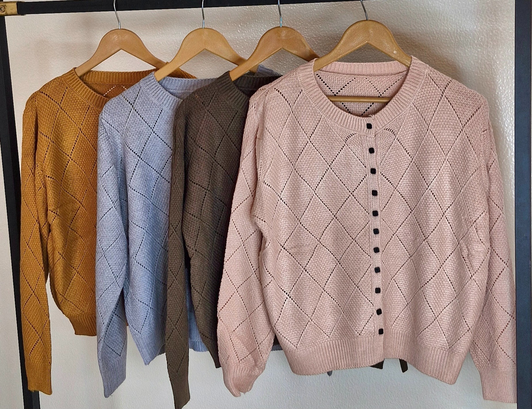 بافت زنانه طرح لوزی