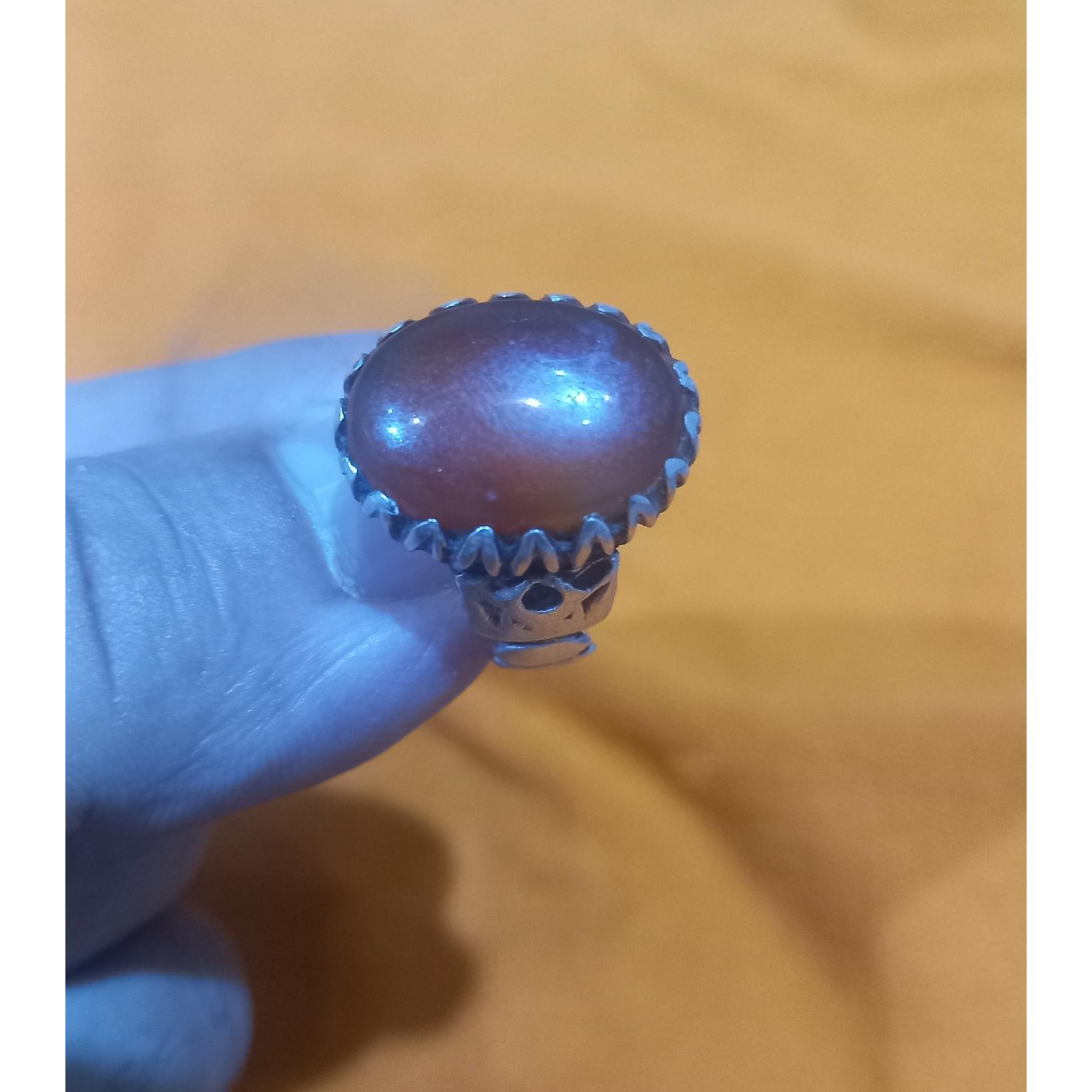 انگشتر رکاب نقره ای