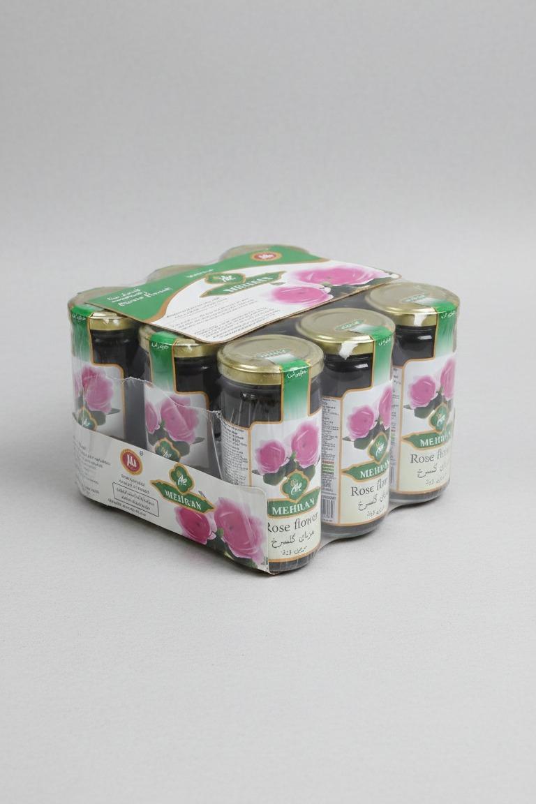 مربای گل سرخ مهران 300گرم-بسته 12عددی