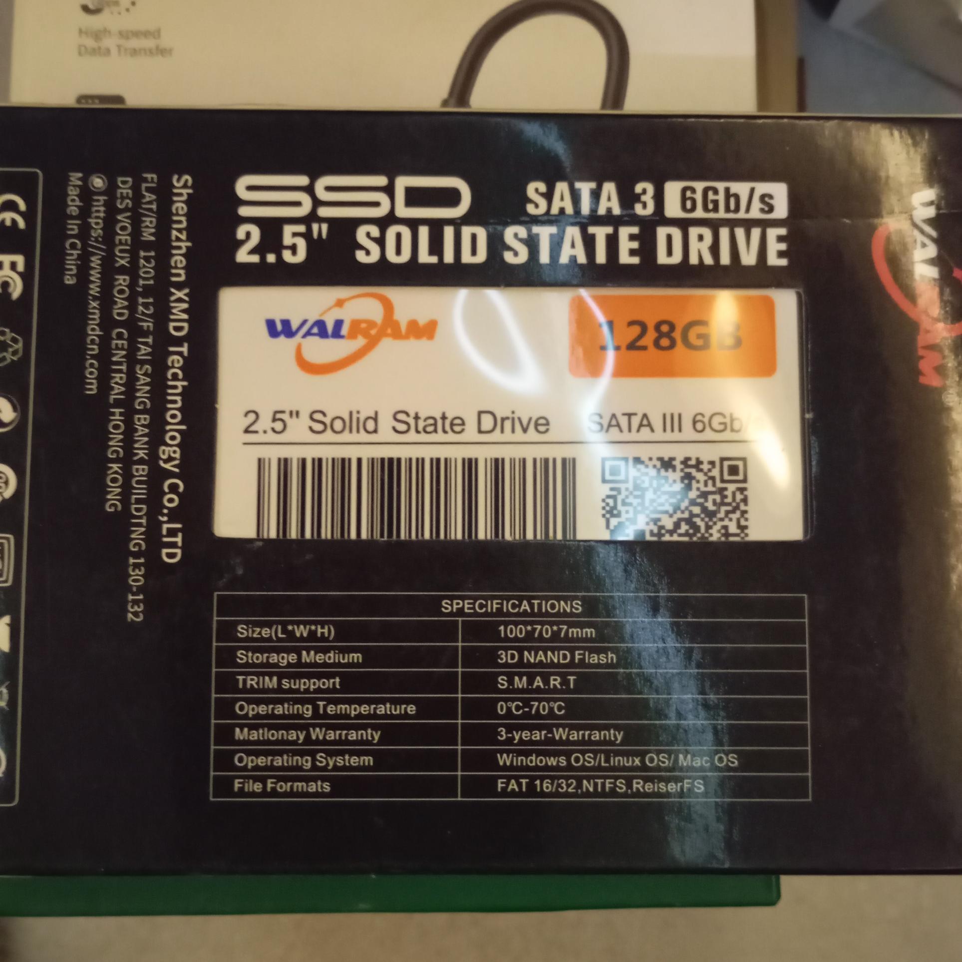 کارت ssd اترنال 128گیگ