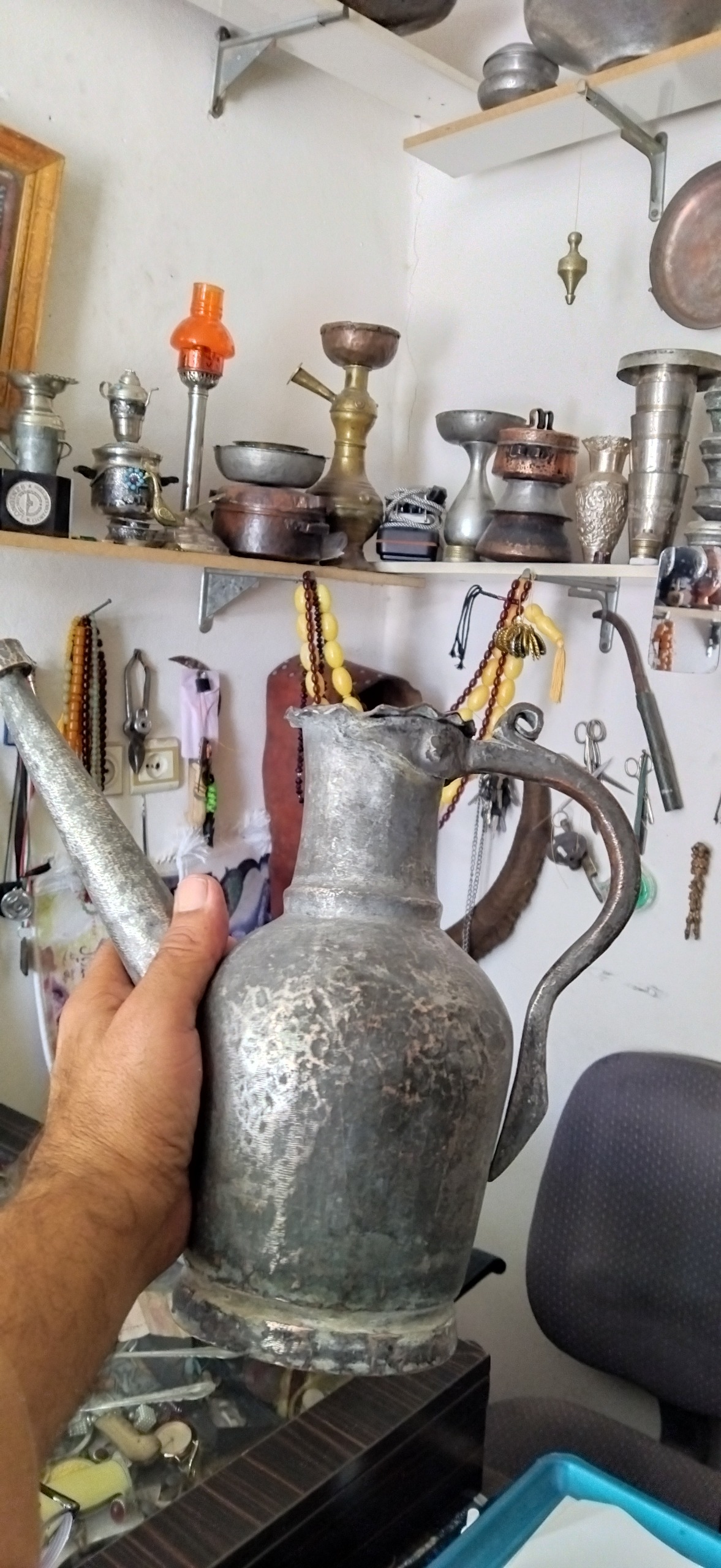 آفتابه مسی وضو قاجاری