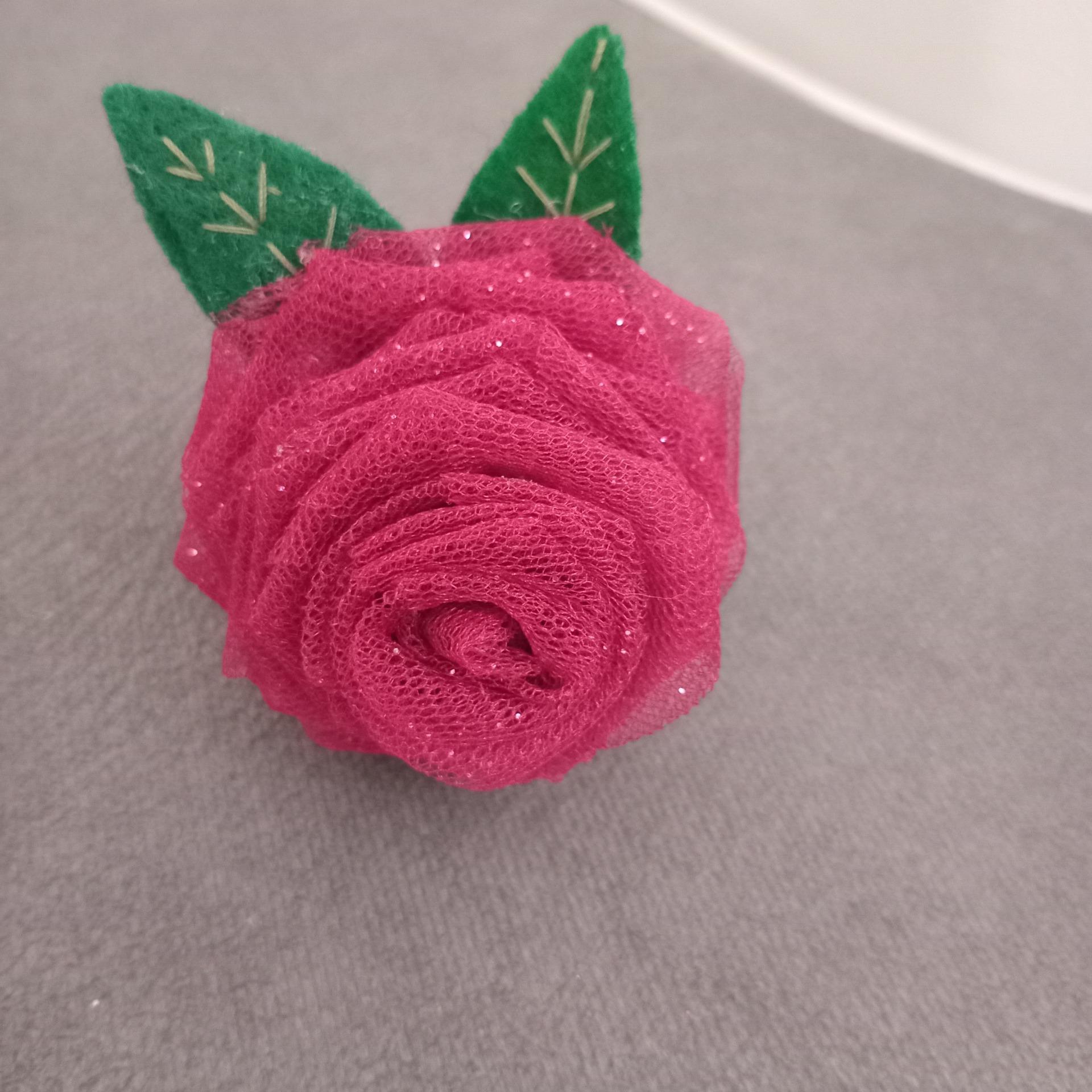 کش مو طرح گل رز