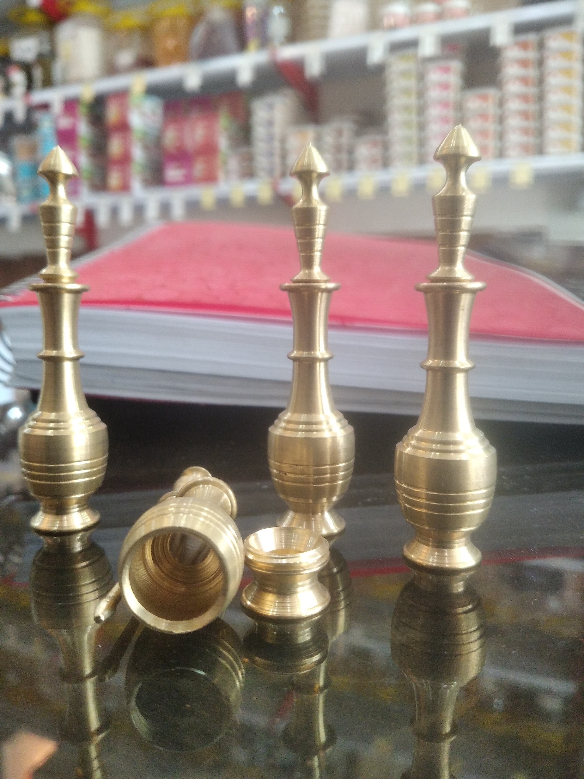 سرمه دان برنجی 3 تیکه 10عدد