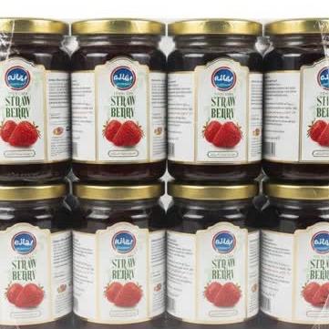 مربا توت فرنگی 300گرم بهانه ـ بسته 12 عددی