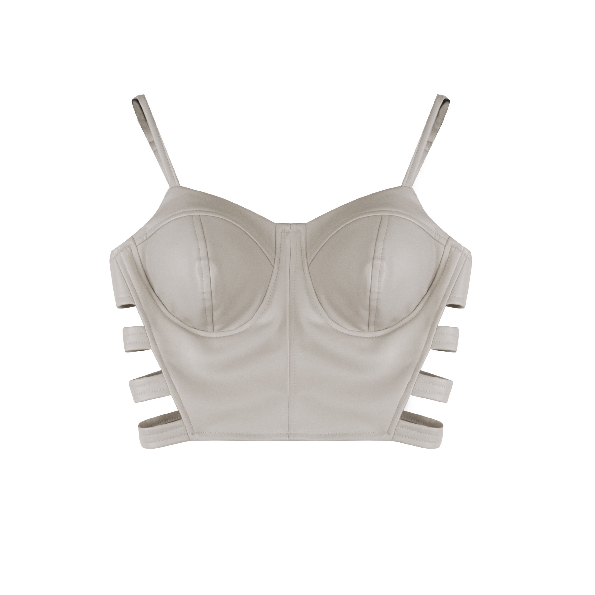 کراپ زنانه چرم