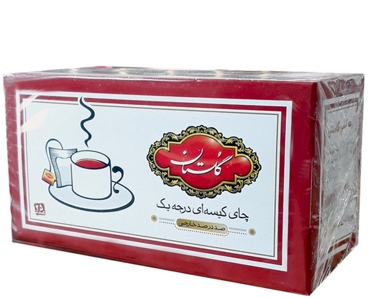 چای کیسه ای خارجی  قرمز گلستان 25 عددی