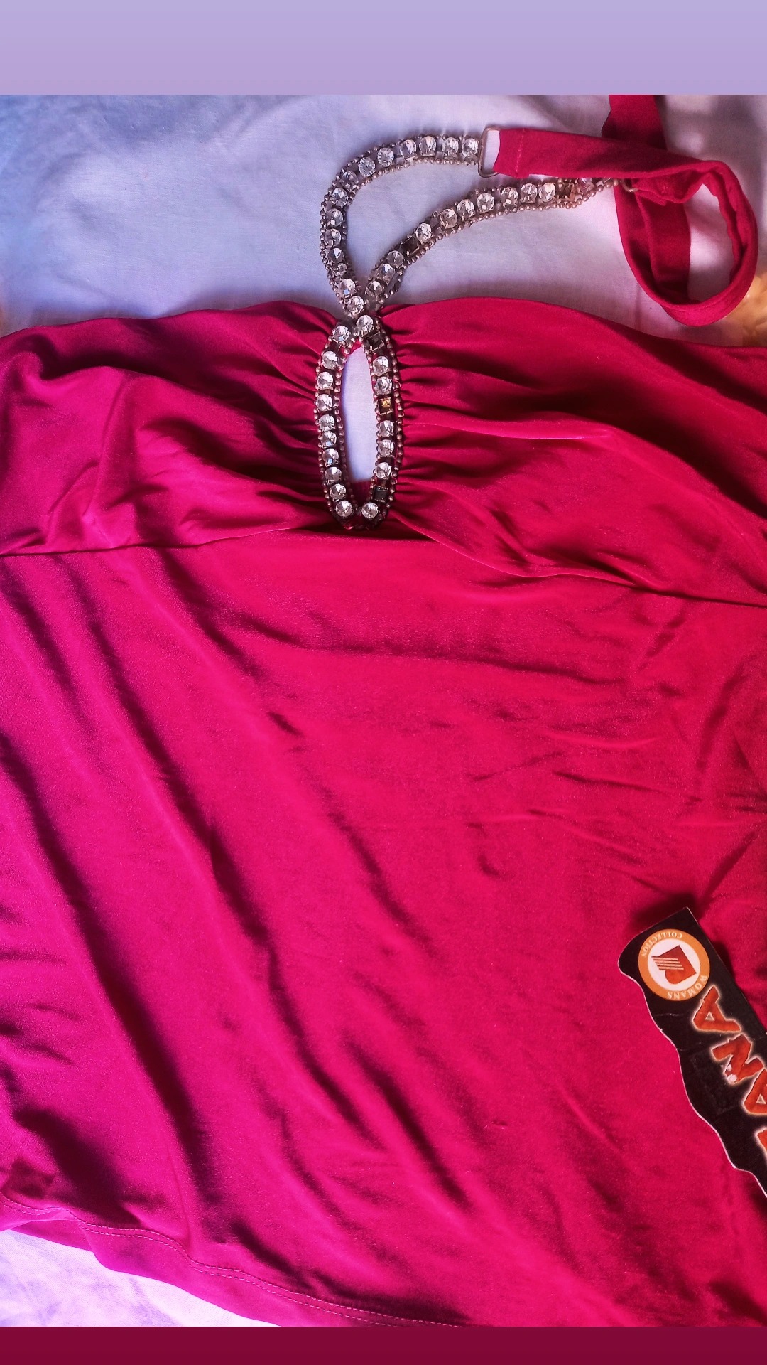 تاپ مجلسی زنانه نگین دار