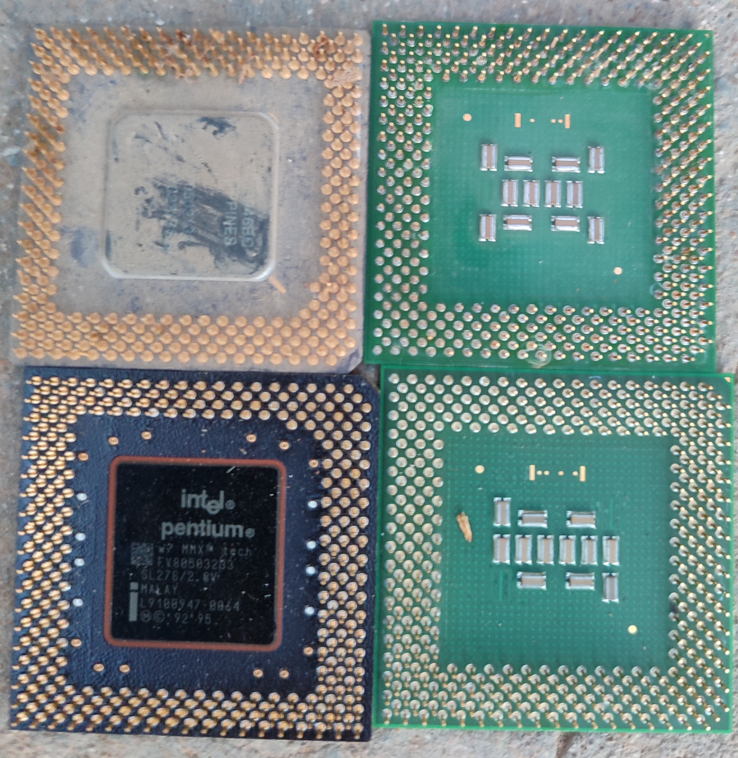 CPUقدیمی. پایه طلا