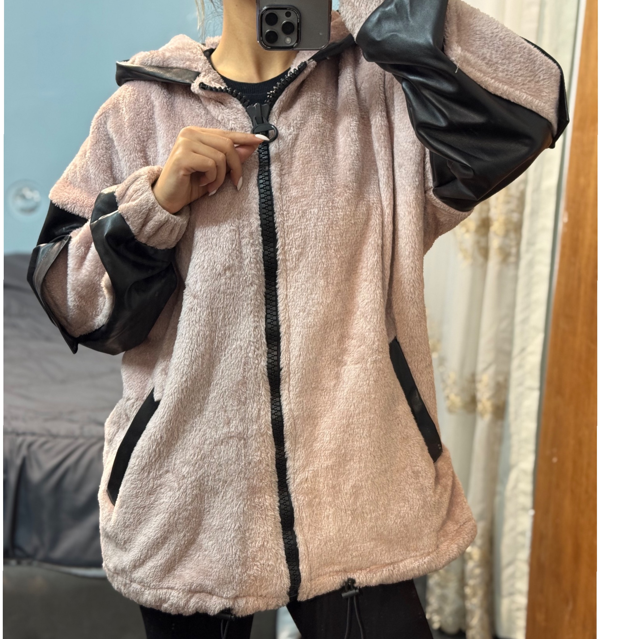 پالتو پشمی چرمی