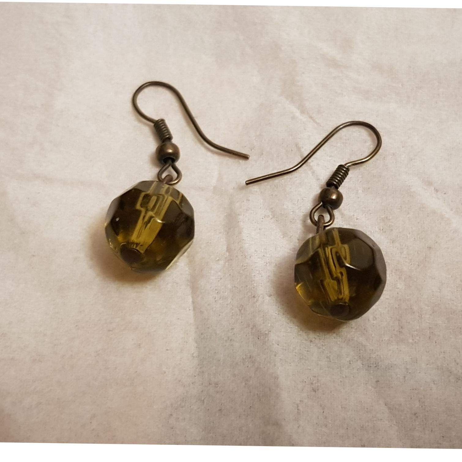 گوشواره کریستالی شفاف