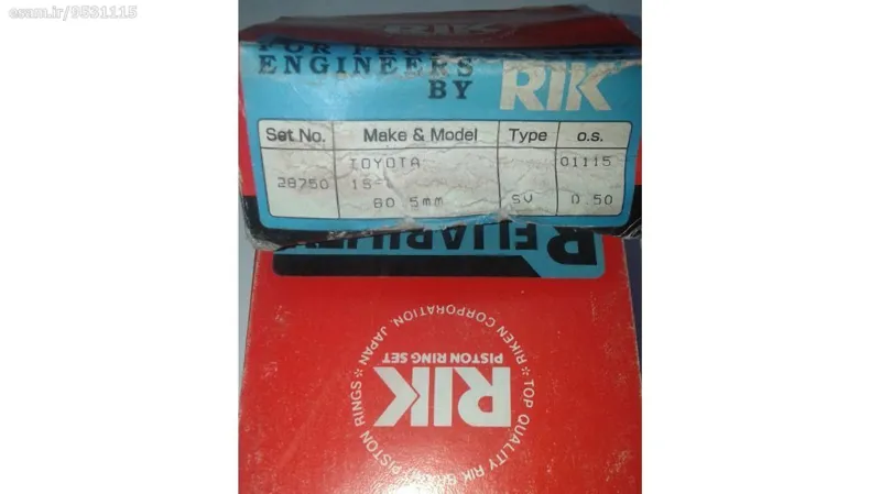 رینگ موتور (پیستون) تویوتا 1S-L ساخت ژاپن RIK