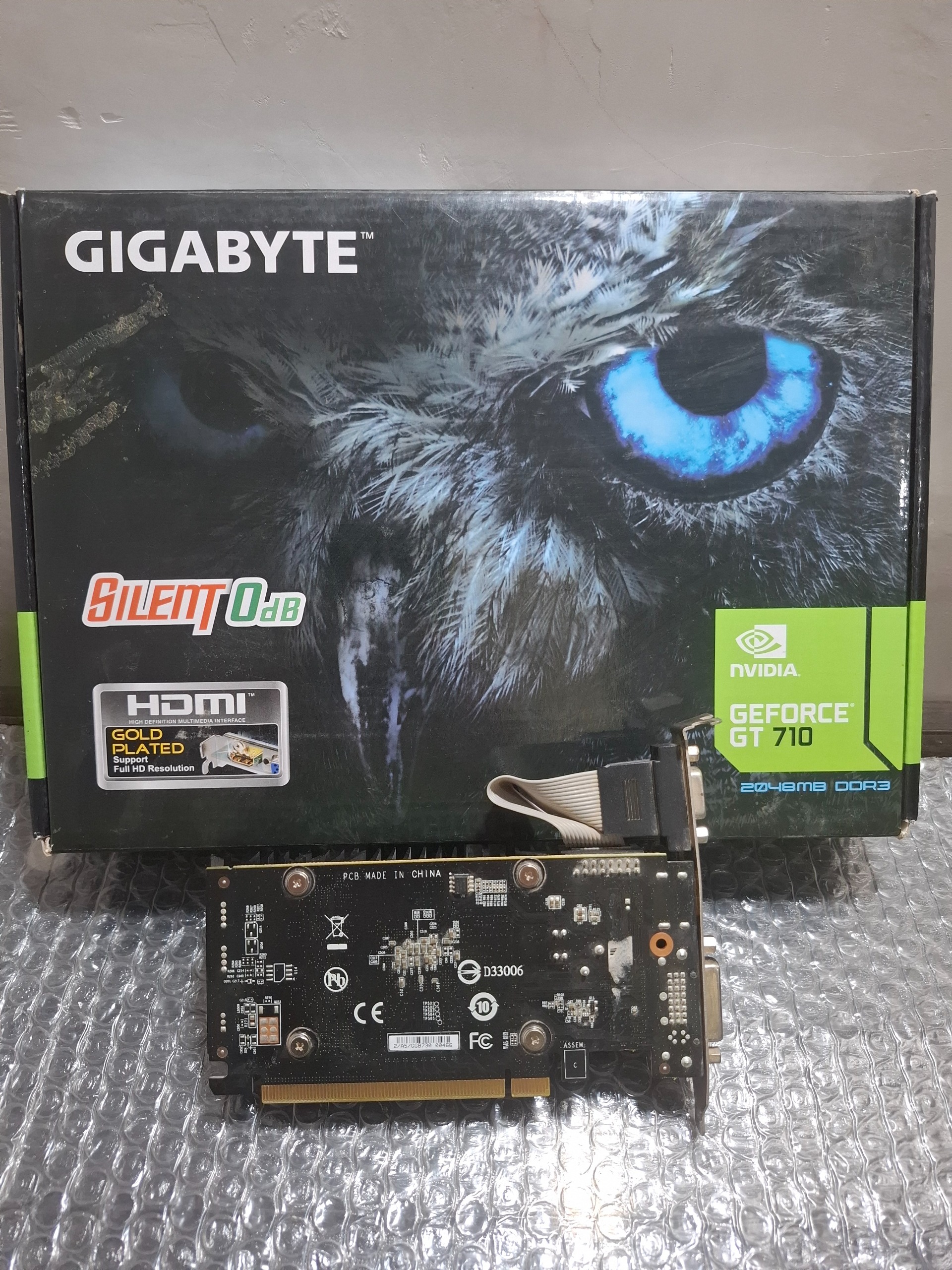 کارت گرافیک Nvidia GT 710 2GB شرکت GIGABYTE